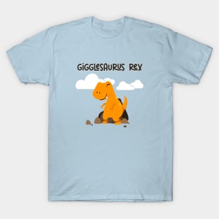 Gigglesaurus Rex - cute kids dinosaur T-Shirt